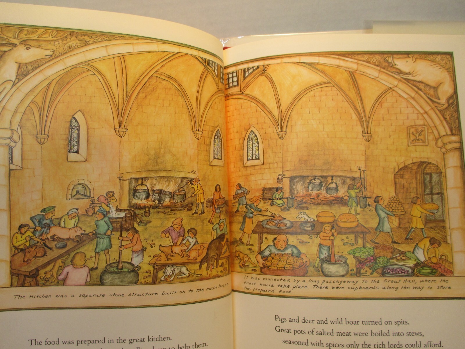 children’s picture book A MEDIEVAL FEAST signed by ALIKI 1983 hc + dj