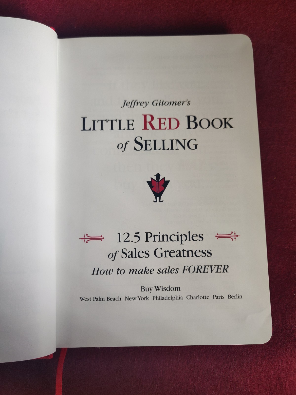 Jeffrey Gitomer Little Red Book of Selling Hardcover 2023 Sales Guide