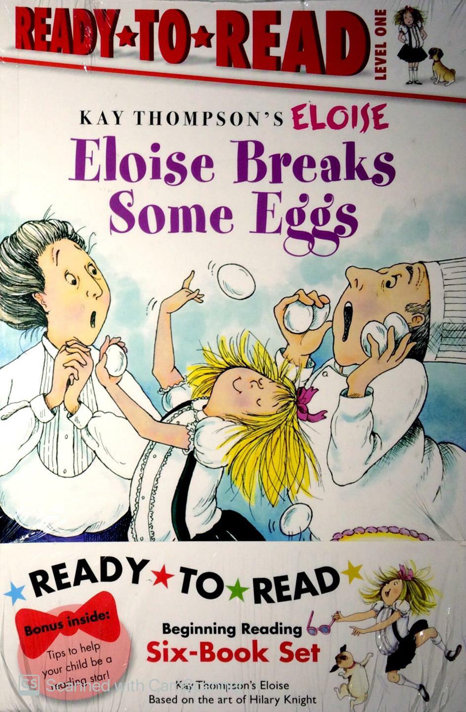 New ELOISE Set of 6 Books Ready to Read Series Level 1 Value Pack 2 Kay Thompson