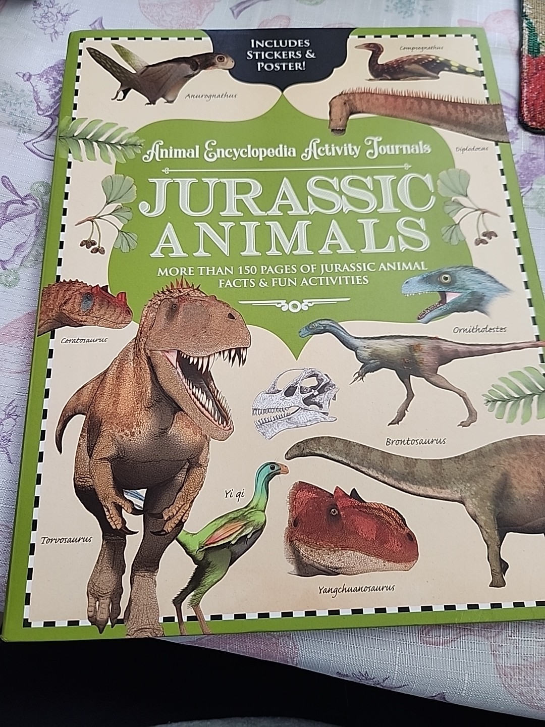 Jurassic Animal Encyclopedia Activity Journal Includes Stickers and Poster