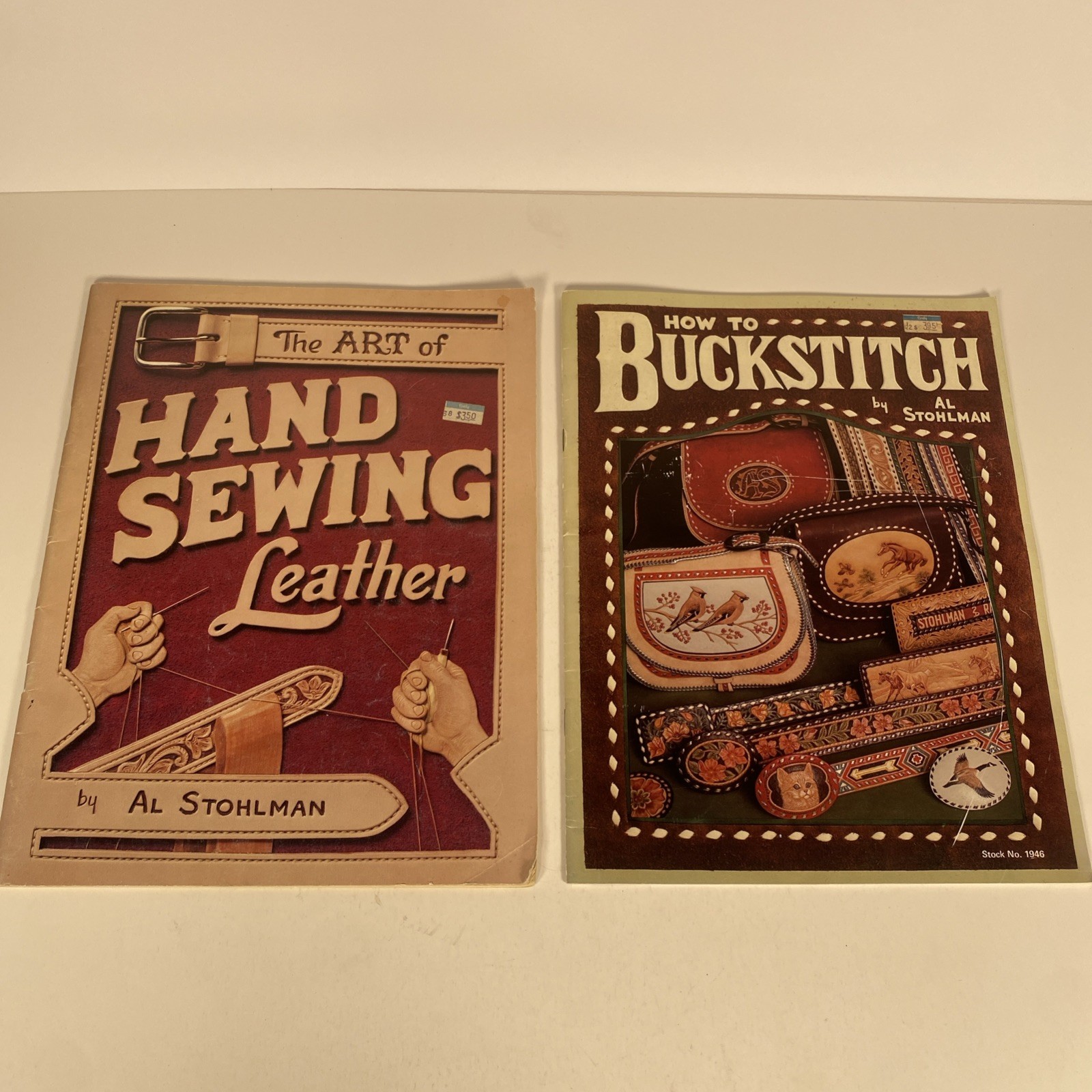 Al Stohlman LEATHERCRAFT Lot of 6 – The Art Of Leather Cases, Hand Sewing, Buck
