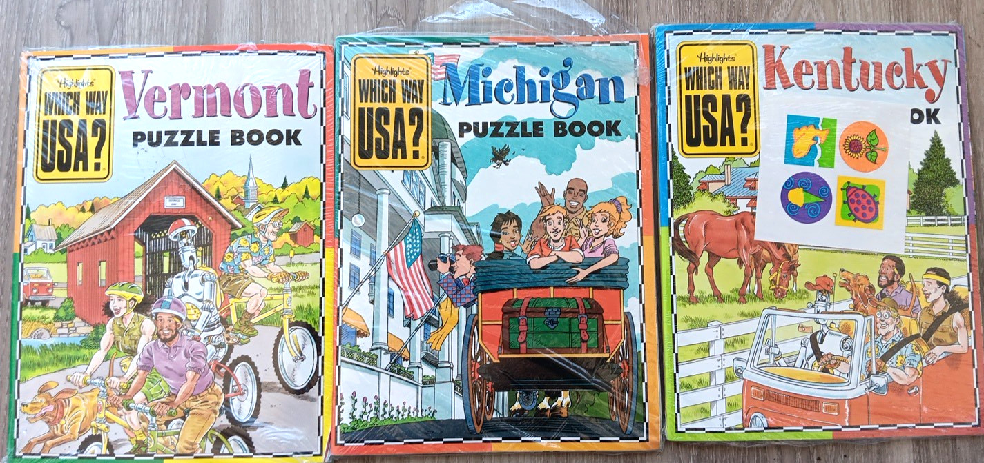 Vintage Highlights Which Way USA? Lot of 19 States – Mix of Sealed and Open