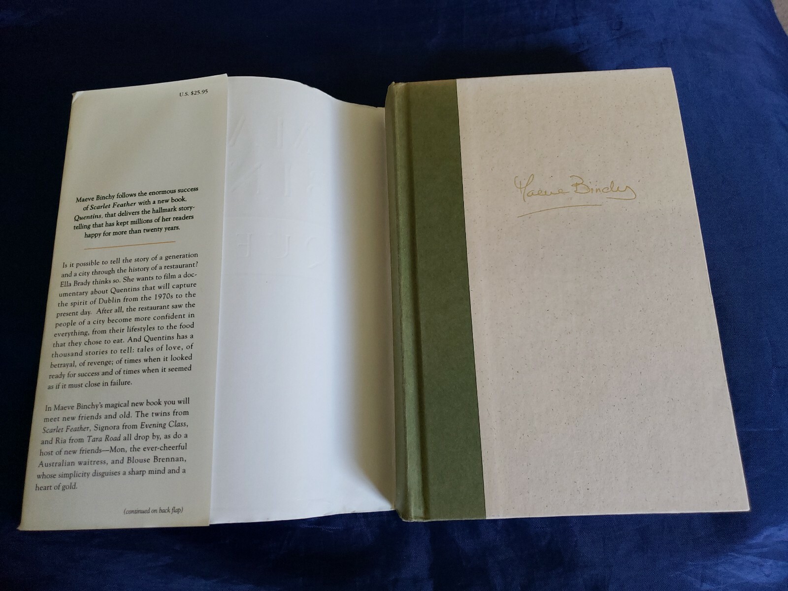Quentins by Maeve Binchy (2002, Hardcover)