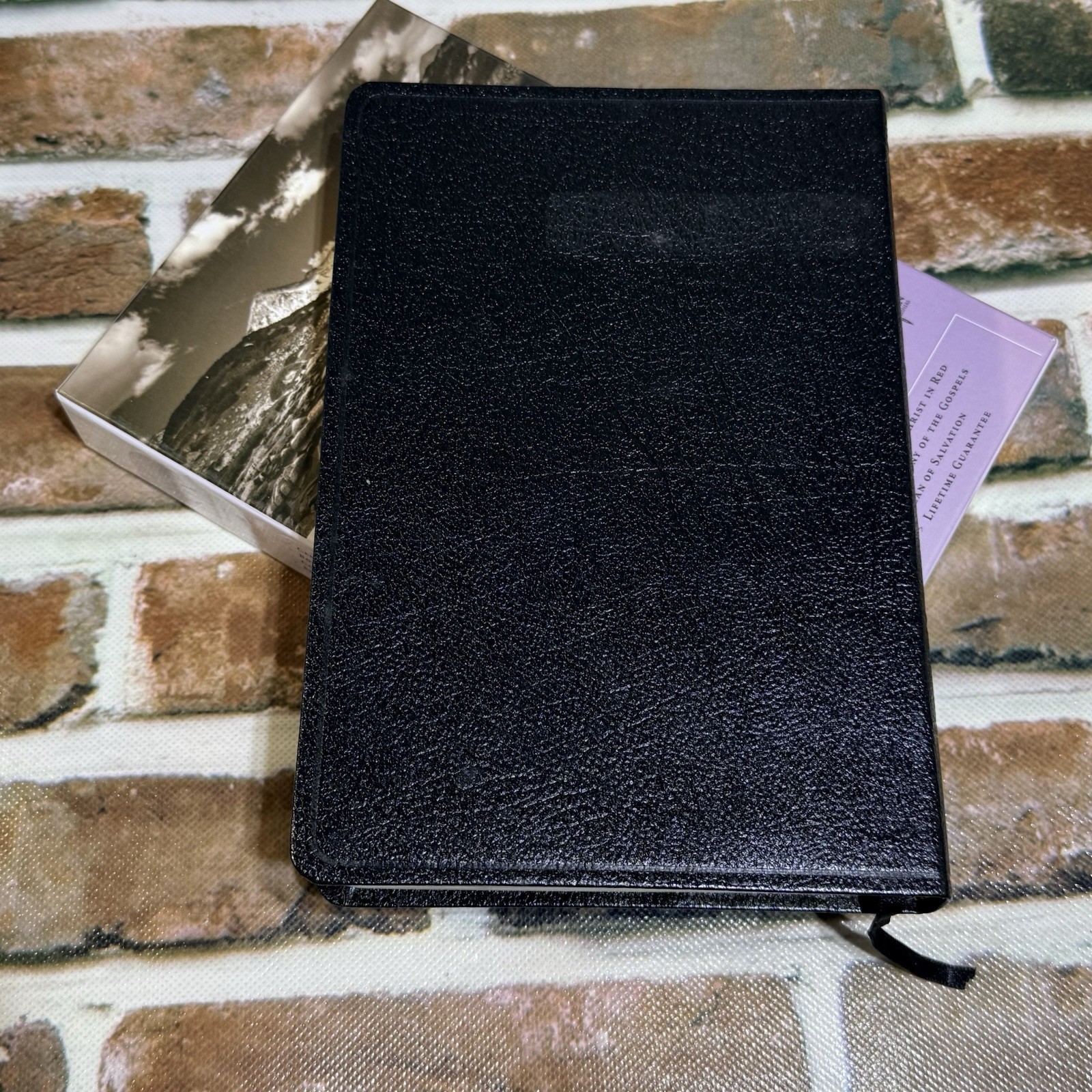 KJV Personal Reference Bible Black Genuine Leather Concordance Red Letter