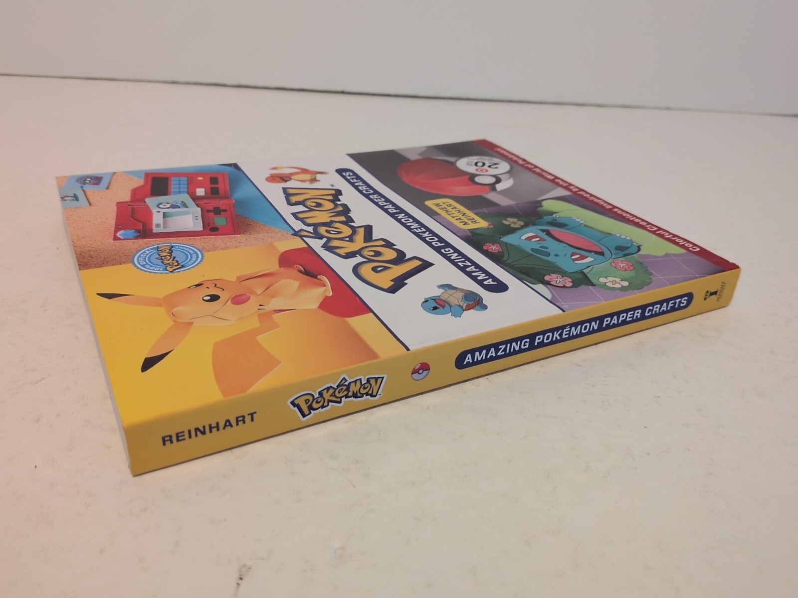Pokemon Amazing Paper Crafts Paperback Book Matthew Reinhart Official Licensed