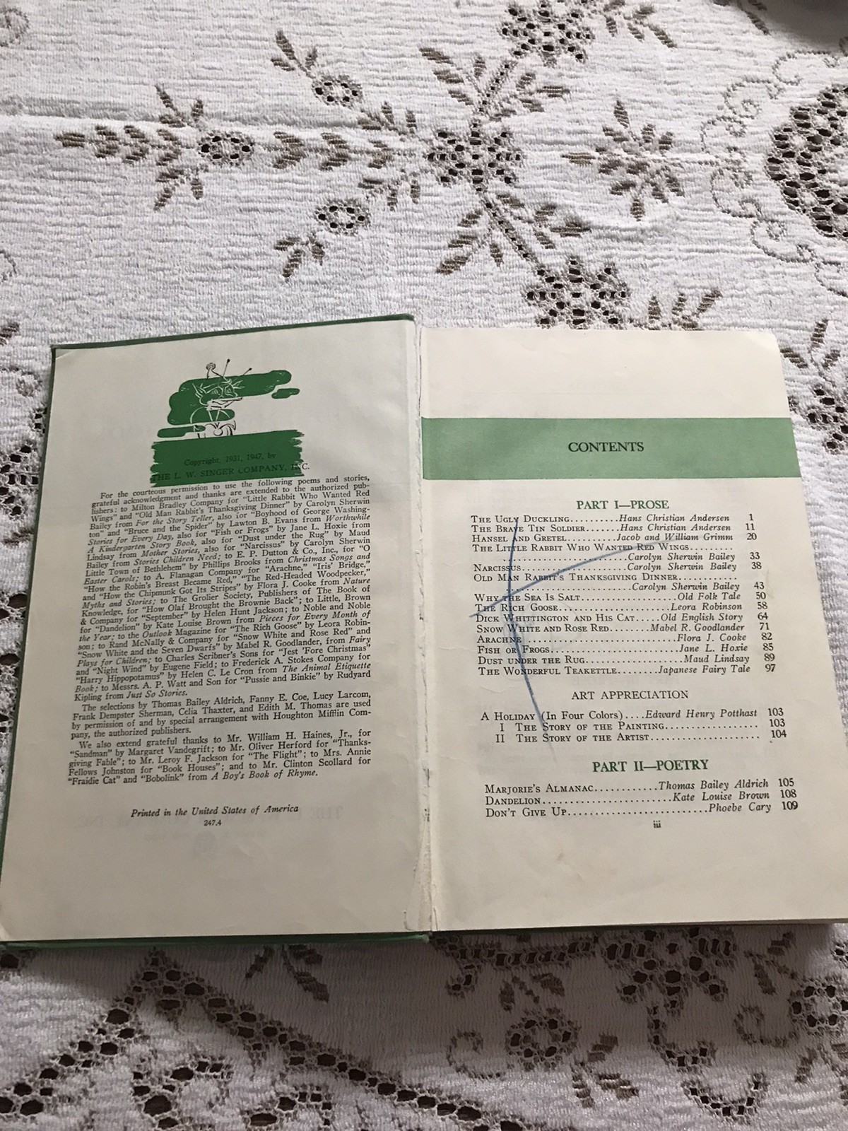 The Emerald Book Prose and Poetry Avery and Wiser 1947