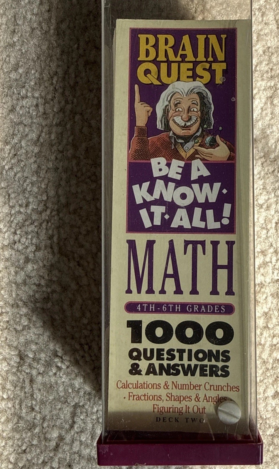 Brain Quest Be a Know-It-All Math 4th-6th Grades Decks 1 & 2 Complete