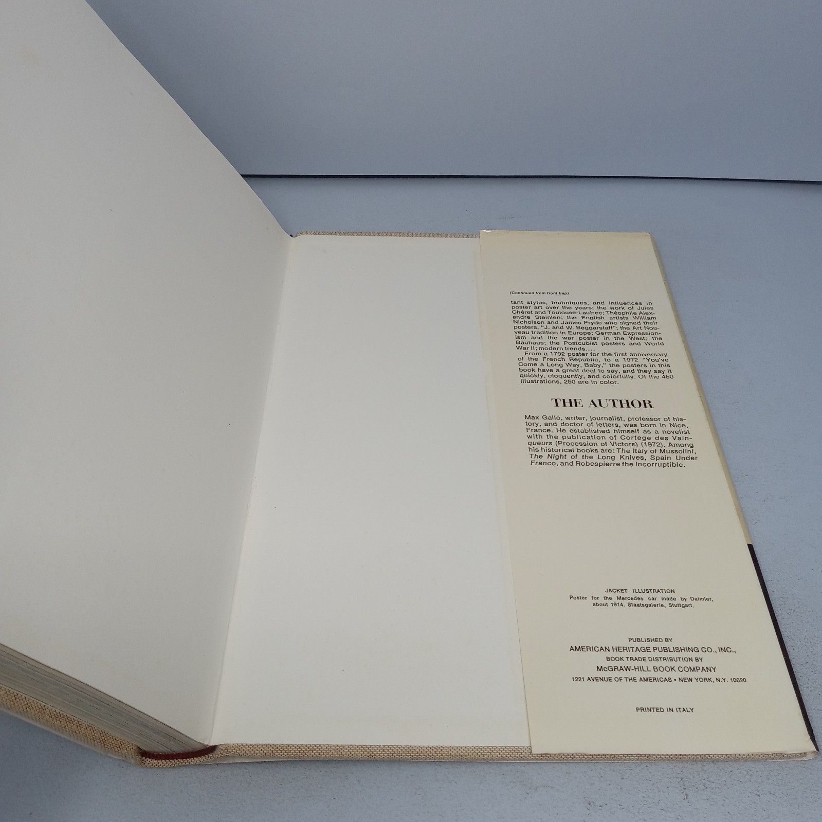 The Poster in History: 1974 American Heritage Publishing Co. Hardcover Max Gallo
