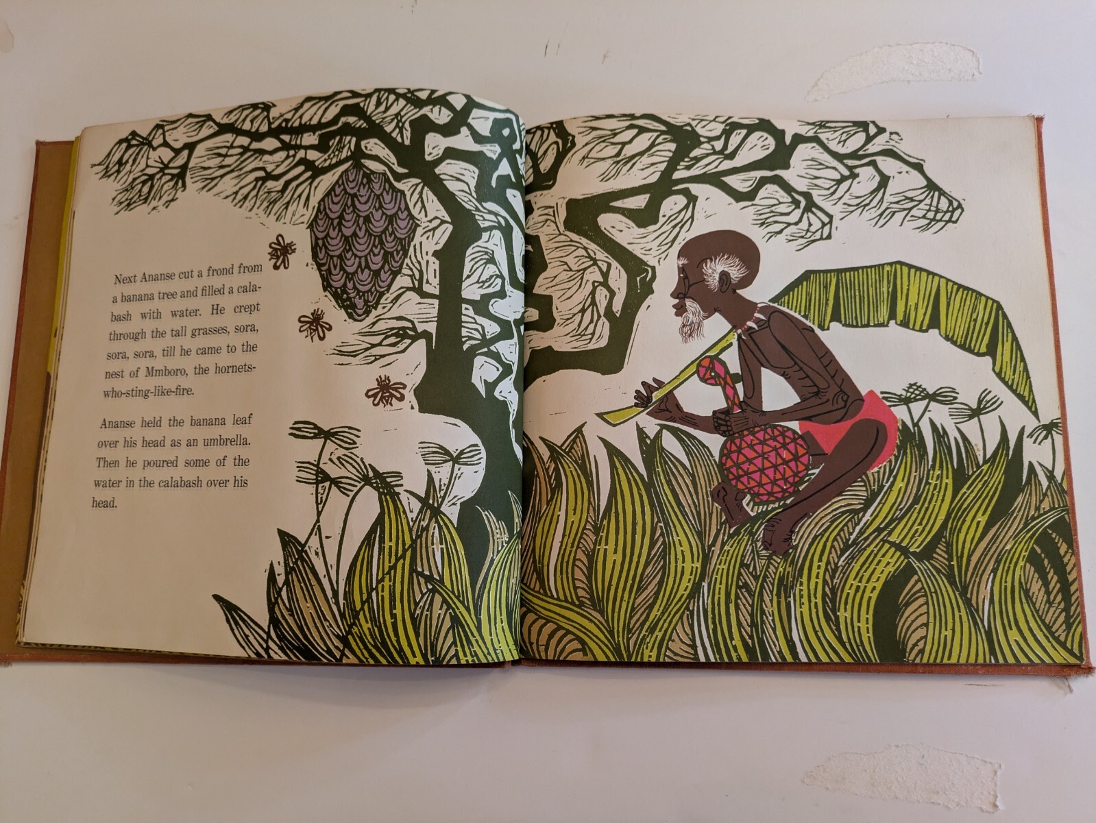 A Story A Story Gail E Haley African Tale Retold 1970 RARE First Edtion Atheneun