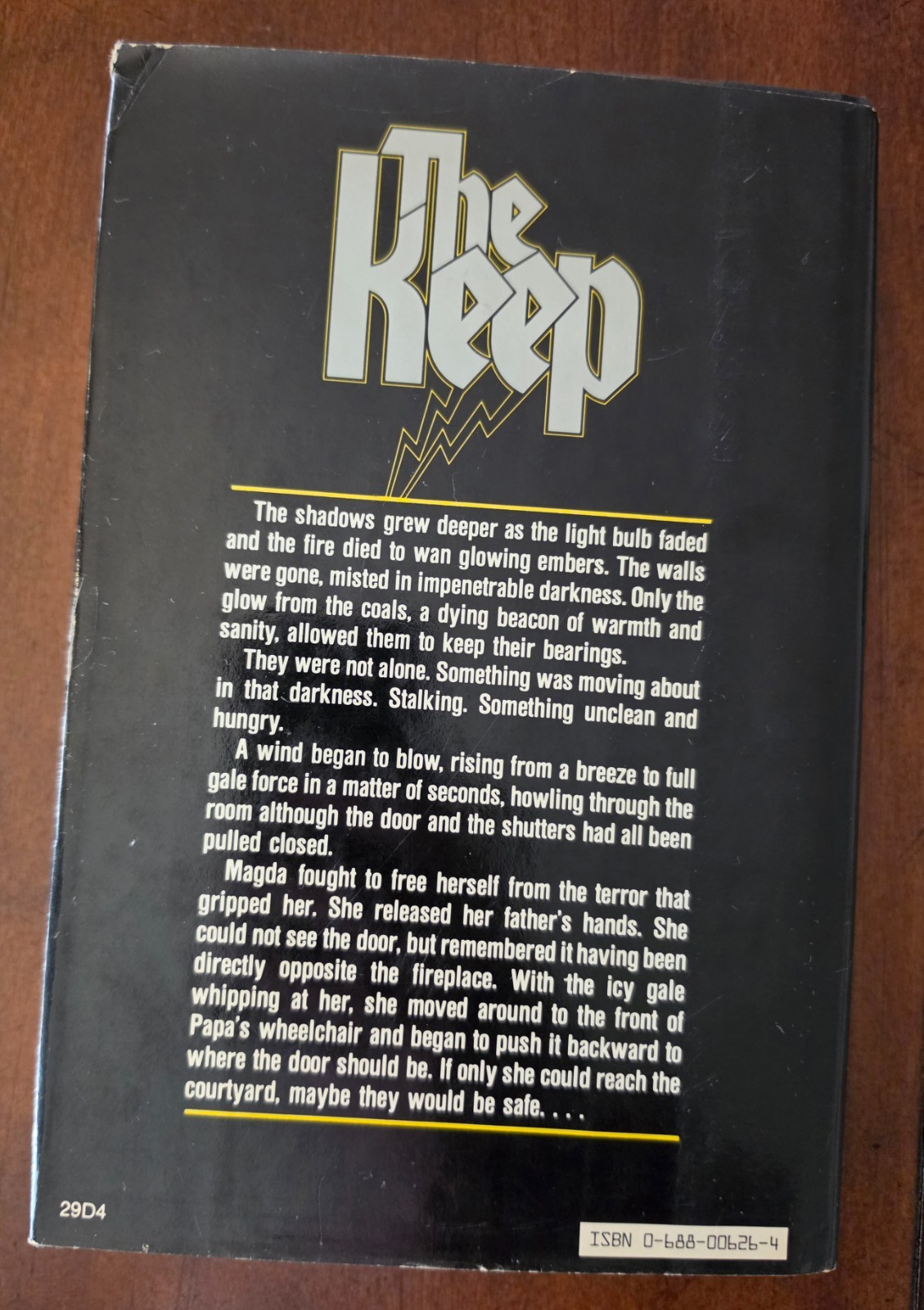The Keep By F Paul Wilson Hardcover First Edition Morrow Pub Good