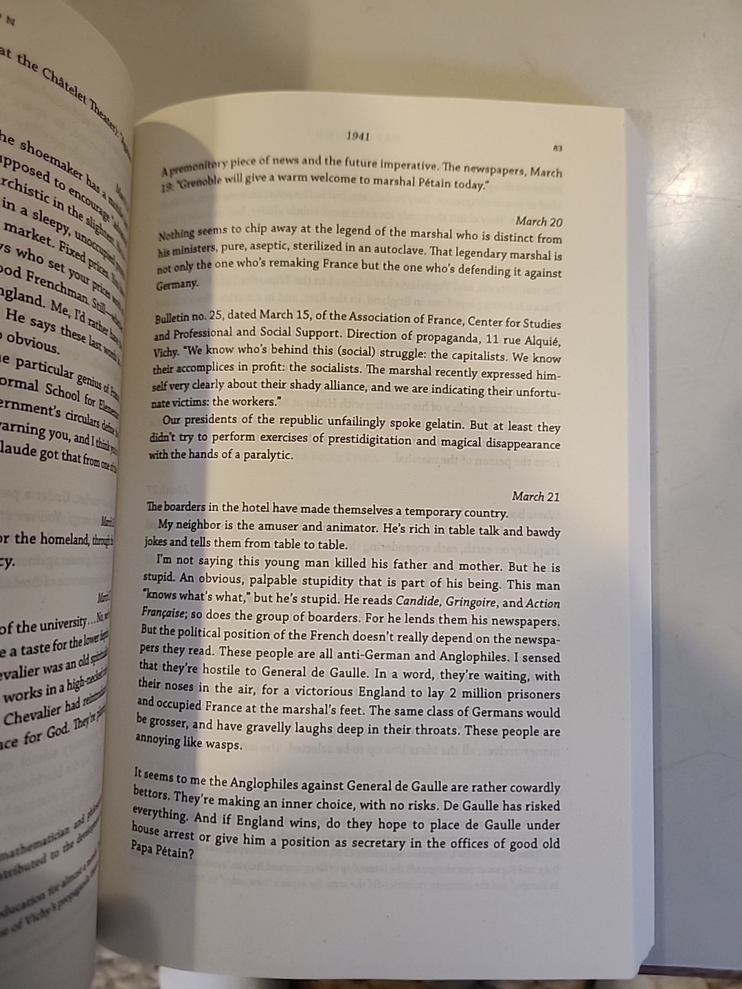 DEPOSITION 1940-1944: A SECRET DIARY OF LIFE IN VICHY By Leon Werth & David Ball