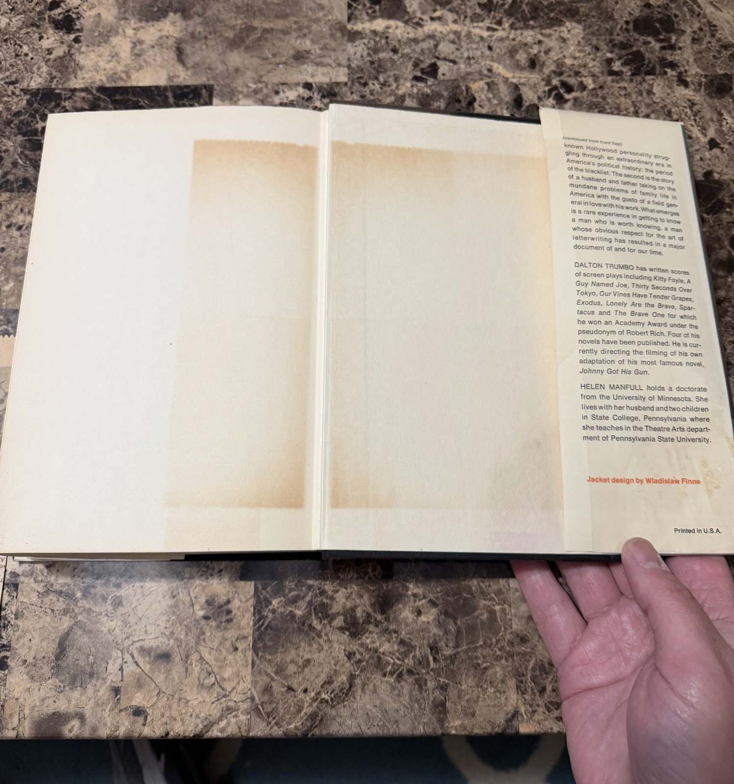 ADDITIONAL DIALOGUE: LETTERS OF DALTON TRUMBO, 1942-1962 – Hardcover