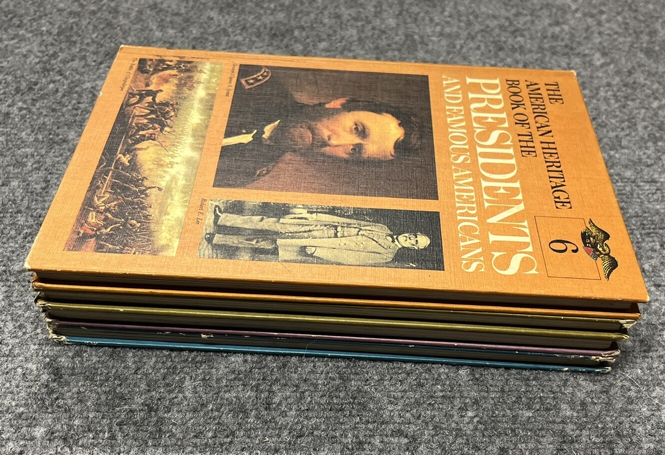 American Heritage Book of Presidents and Famous Americans LOT of 4