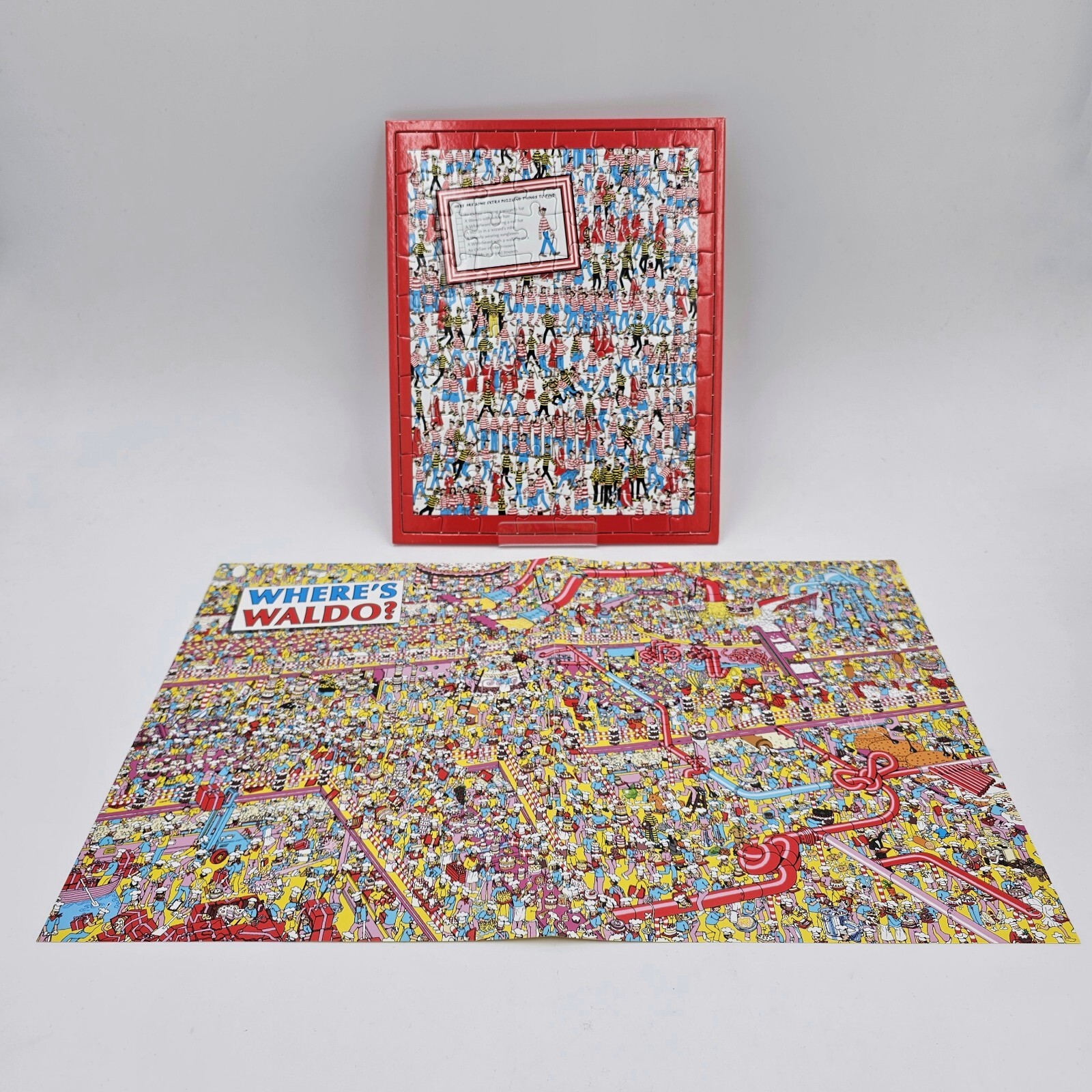 Wheres Waldo? The Super Six! Boxed Set Of 6 Books Poster & 80-Piece Puzzle – LN