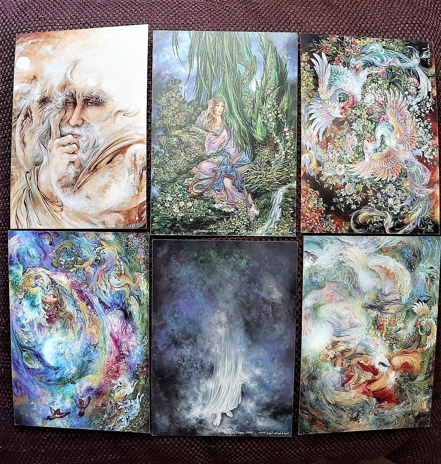 Fal-e Hafez 1, Bi-lingual Omens of Hafez Cards. بسته فال حافظ 1 ، فارسی- انگلیسی
