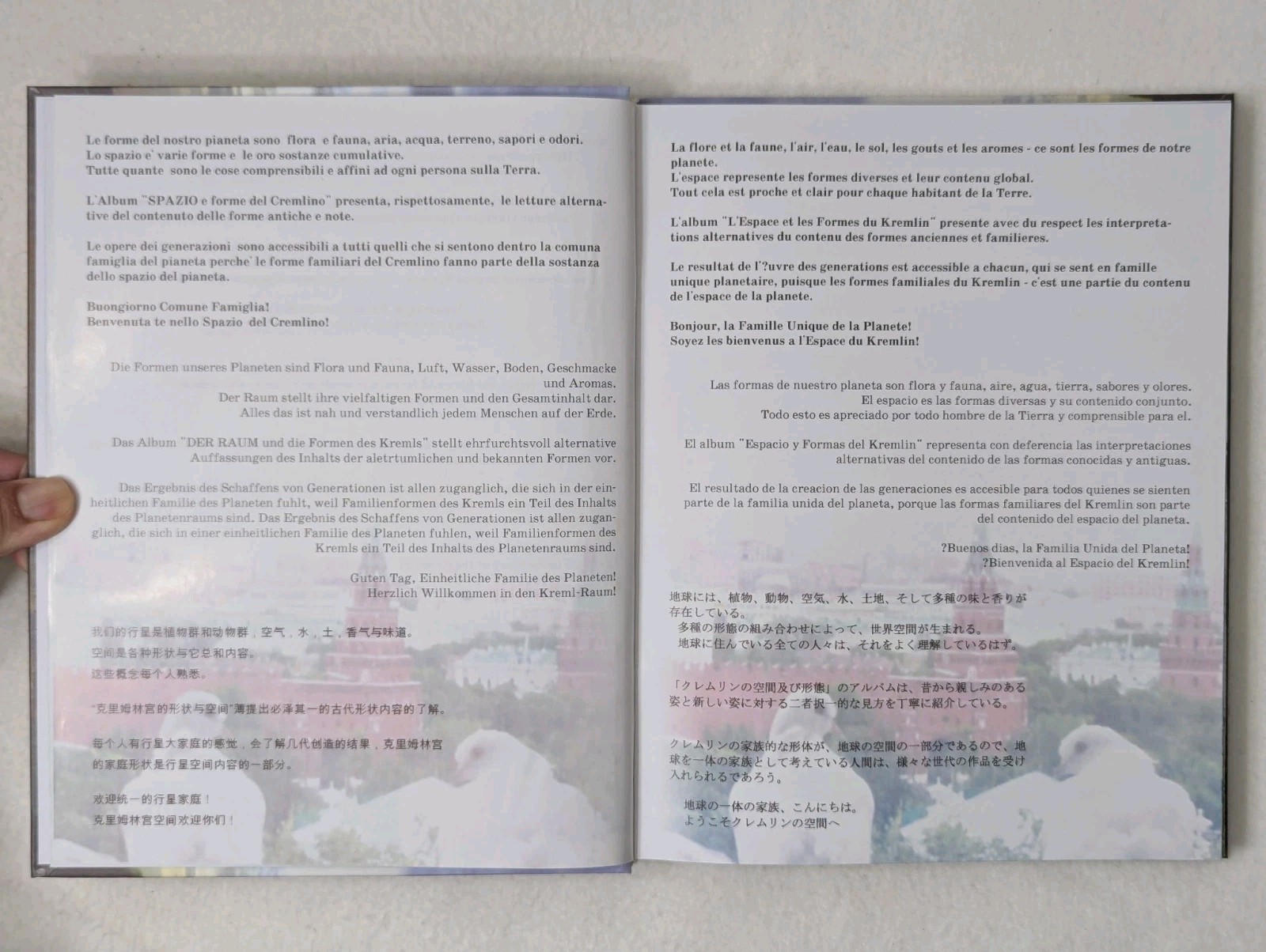 SPACE and the Shapes of the Kremlin / Kremlin Area Multilingual Hardcover