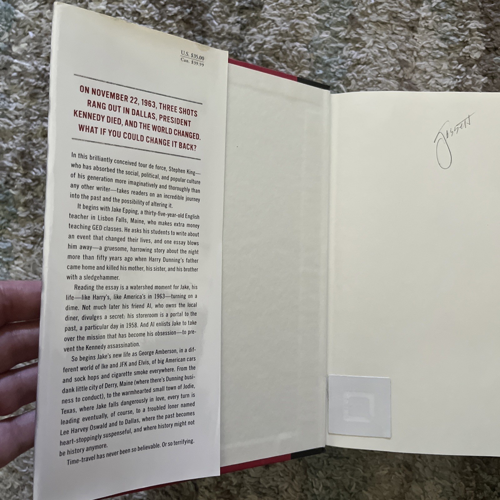 11/22/63 Stephen King (2011, Hardcover Rare First Edition 1st Print