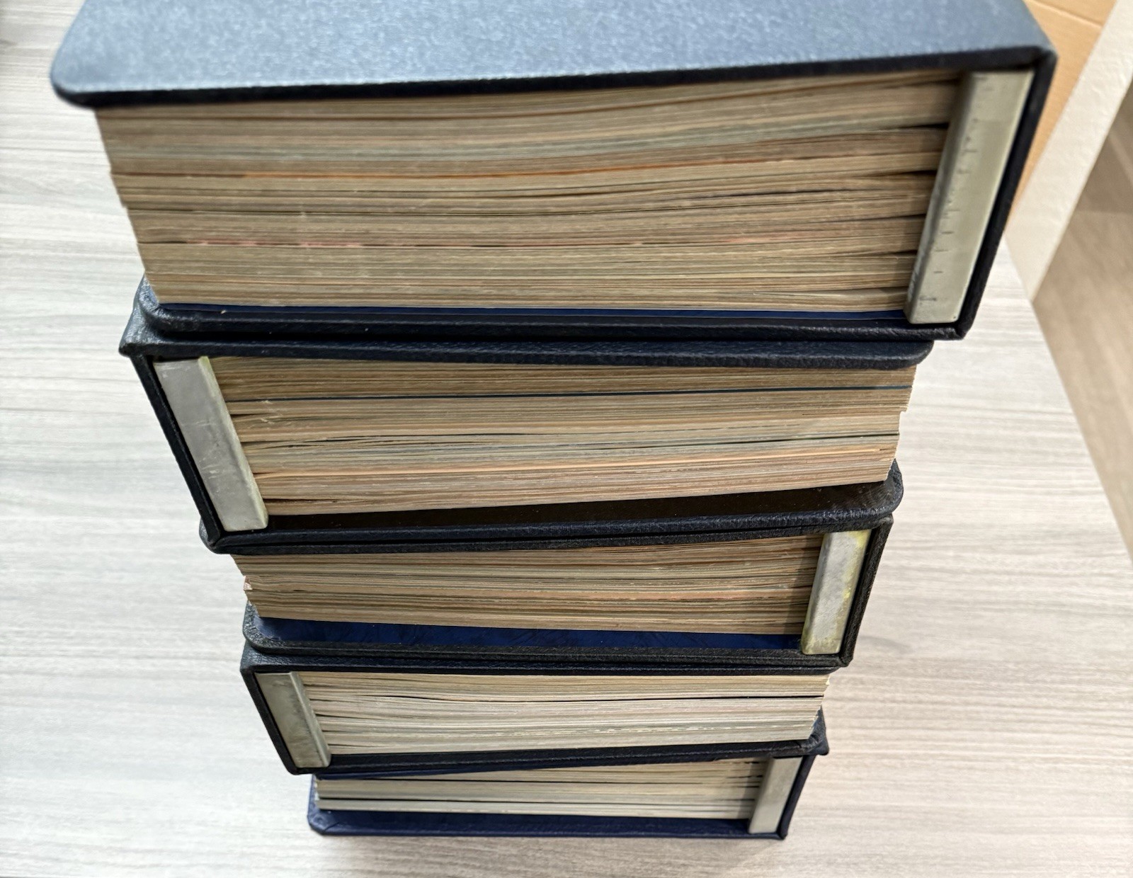 5 Huge Leather HC Binders of Ideals Magazine Lot Paperback Books 1955 – 1961