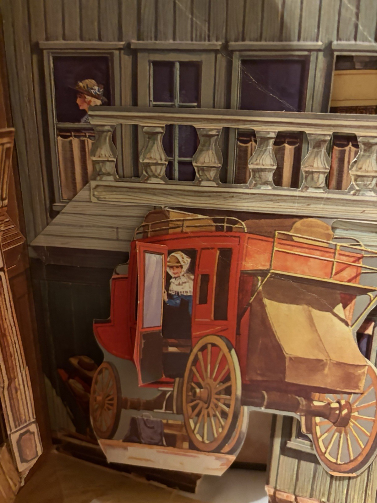 Frontier Town Panorama Pop-Up Book Vintage 1982 Peter Seymour Western Book