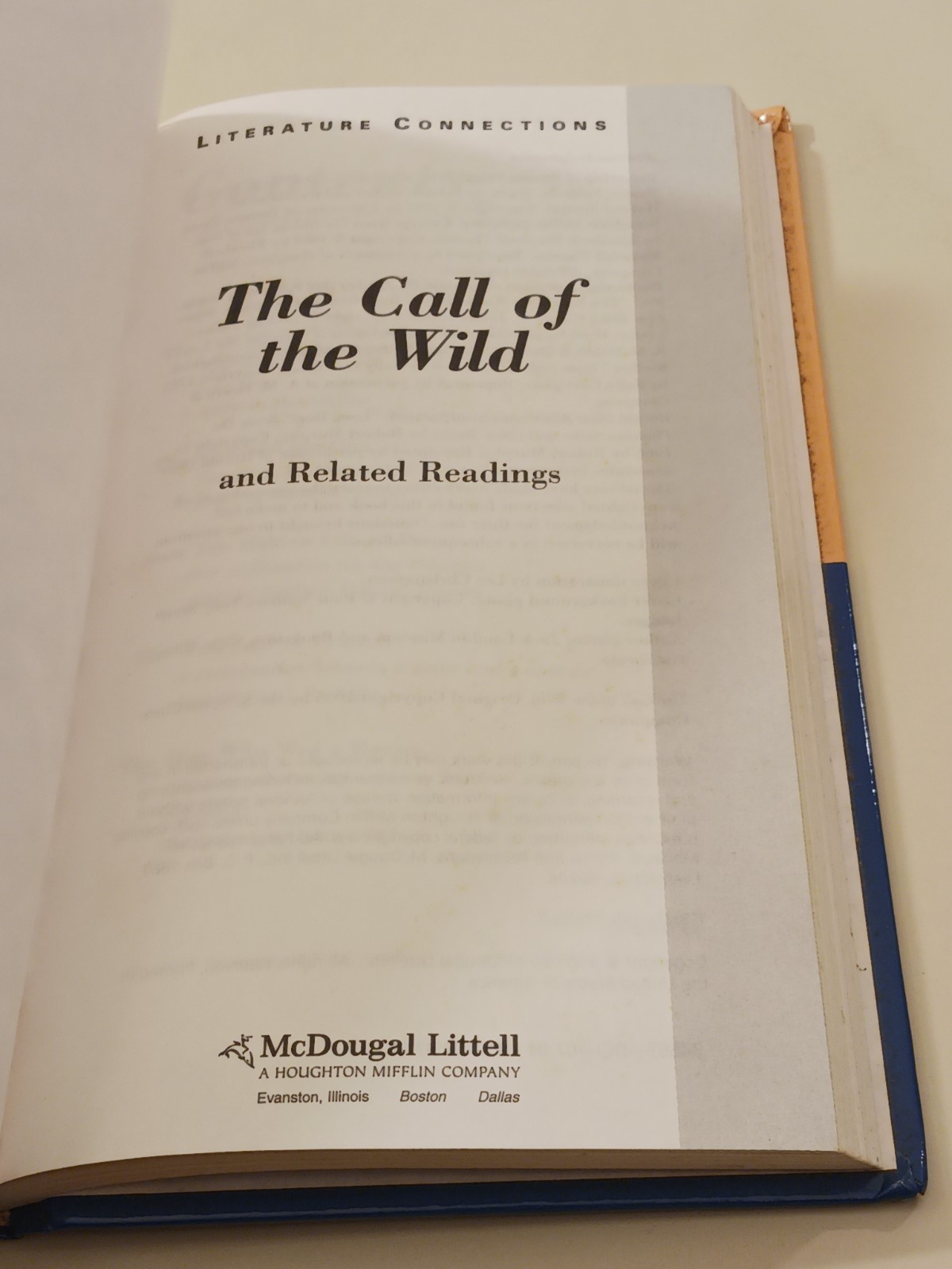 The Call of the Wild Related Readings Book Jack London Hardcover 1997 Vintage