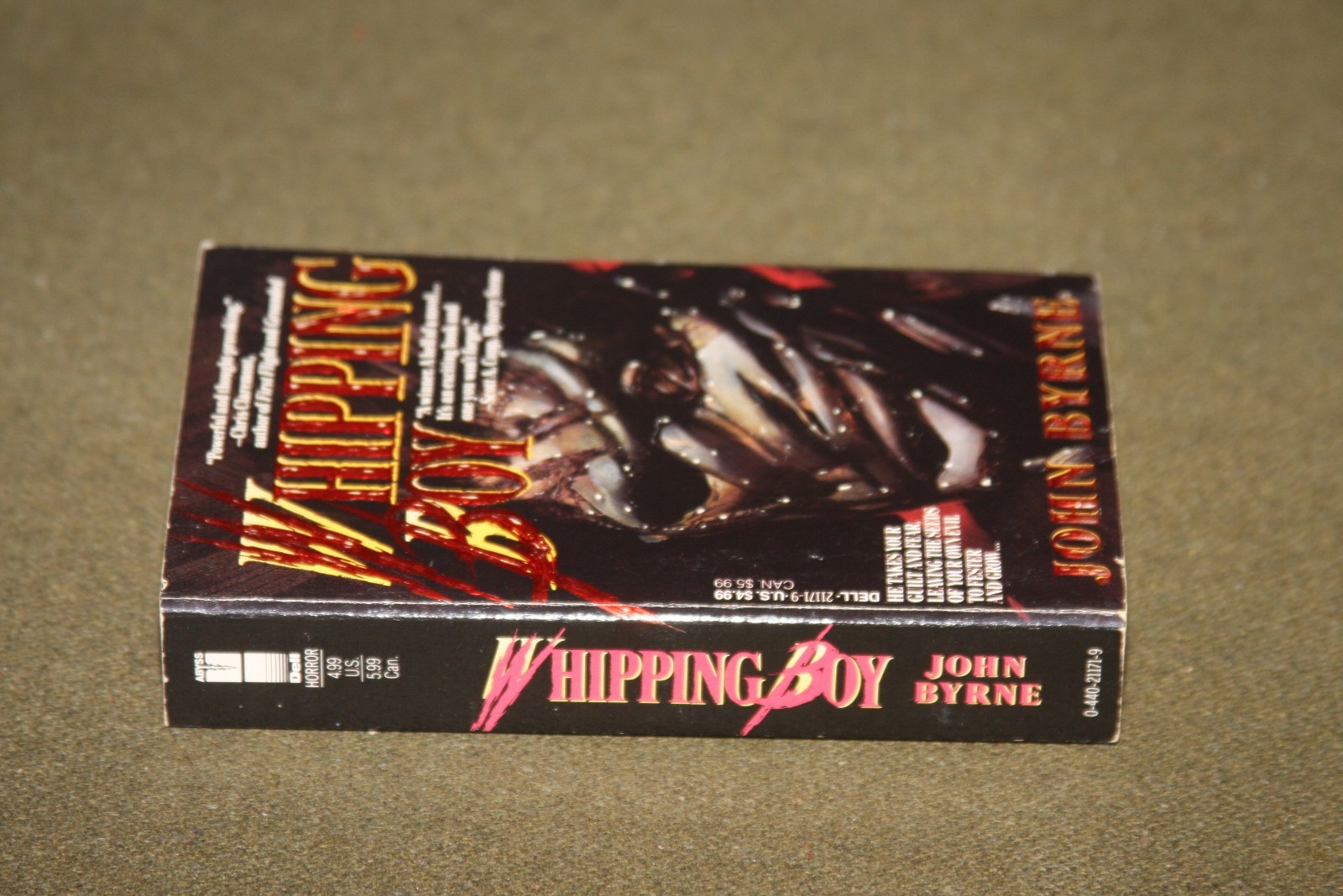 Whipping Boy by John Byrne 1992 PB 1st Print Dell Abyss Horror – Signed