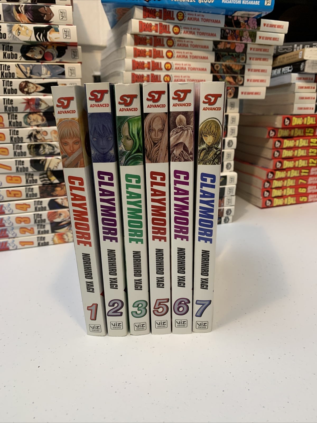 Claymore Manga Shonen Jump Advanced Books Norihiro Yagi – Lot of 6- #1,2,3,5,6,7