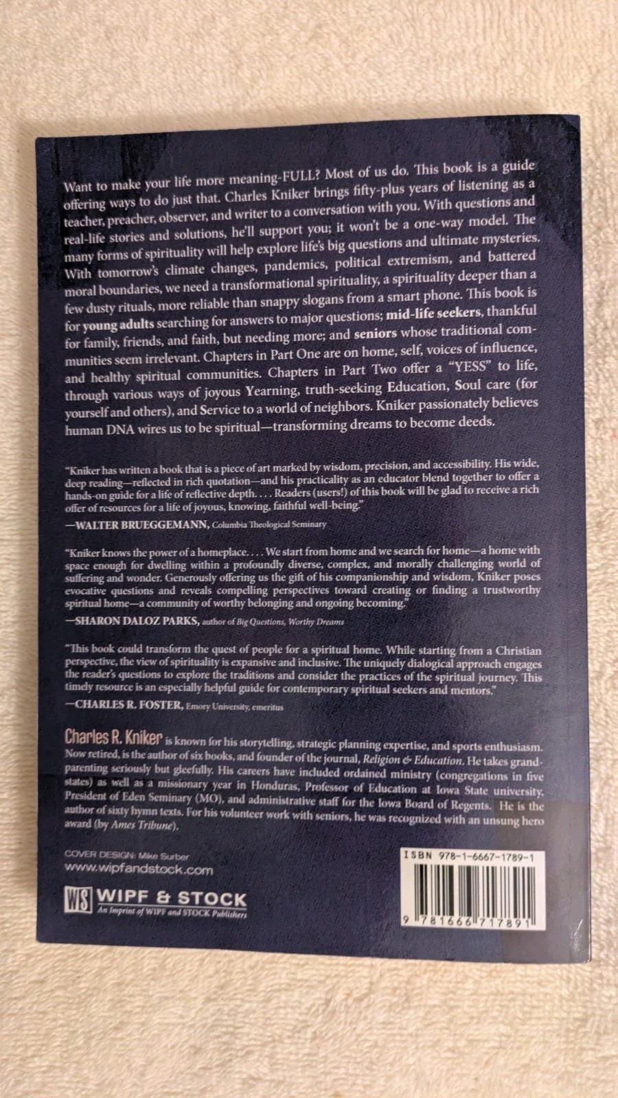 Charles Kniker, SPIRITUALITY THAT MAKES A DIFFERENCE, 2022, PB, Wipf & Stock