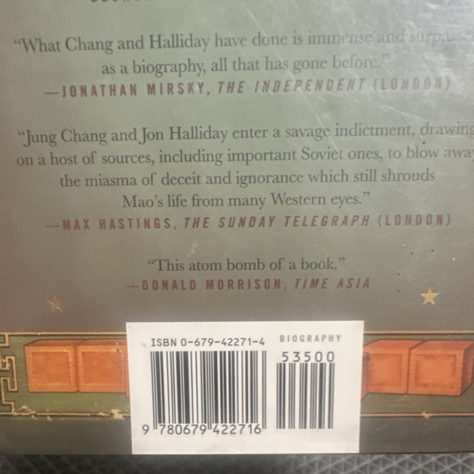 Mao: The Unknown Story by Jung Chang & Jon Halliday, Hardcover, Biography, China