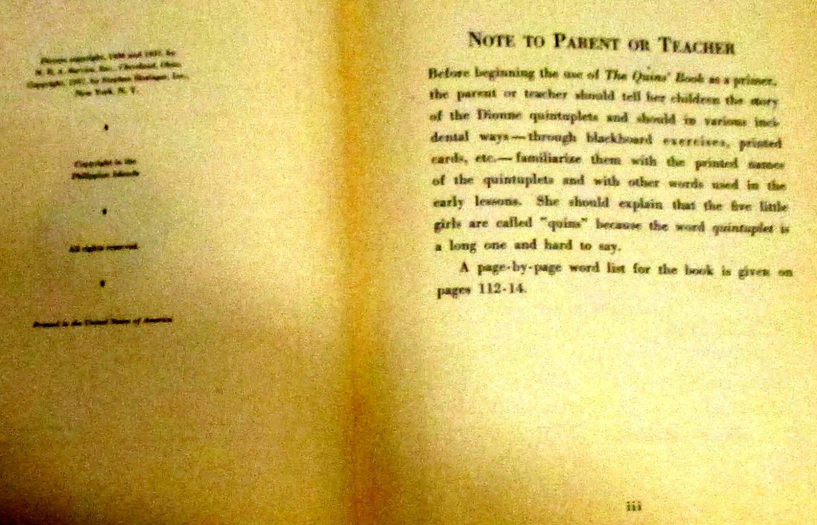 The Quins’ Book SIGNED by Jean Ayer 1937 114 Pages H/C Photograph Book RARE!!