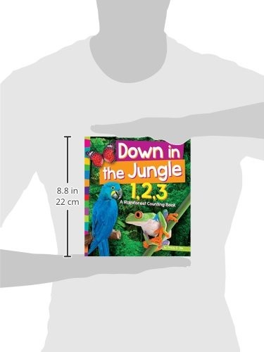 Amicus Ink 8152001 Down in the Jungle 1 2 3 A Rain Forest Counting Book 1 2