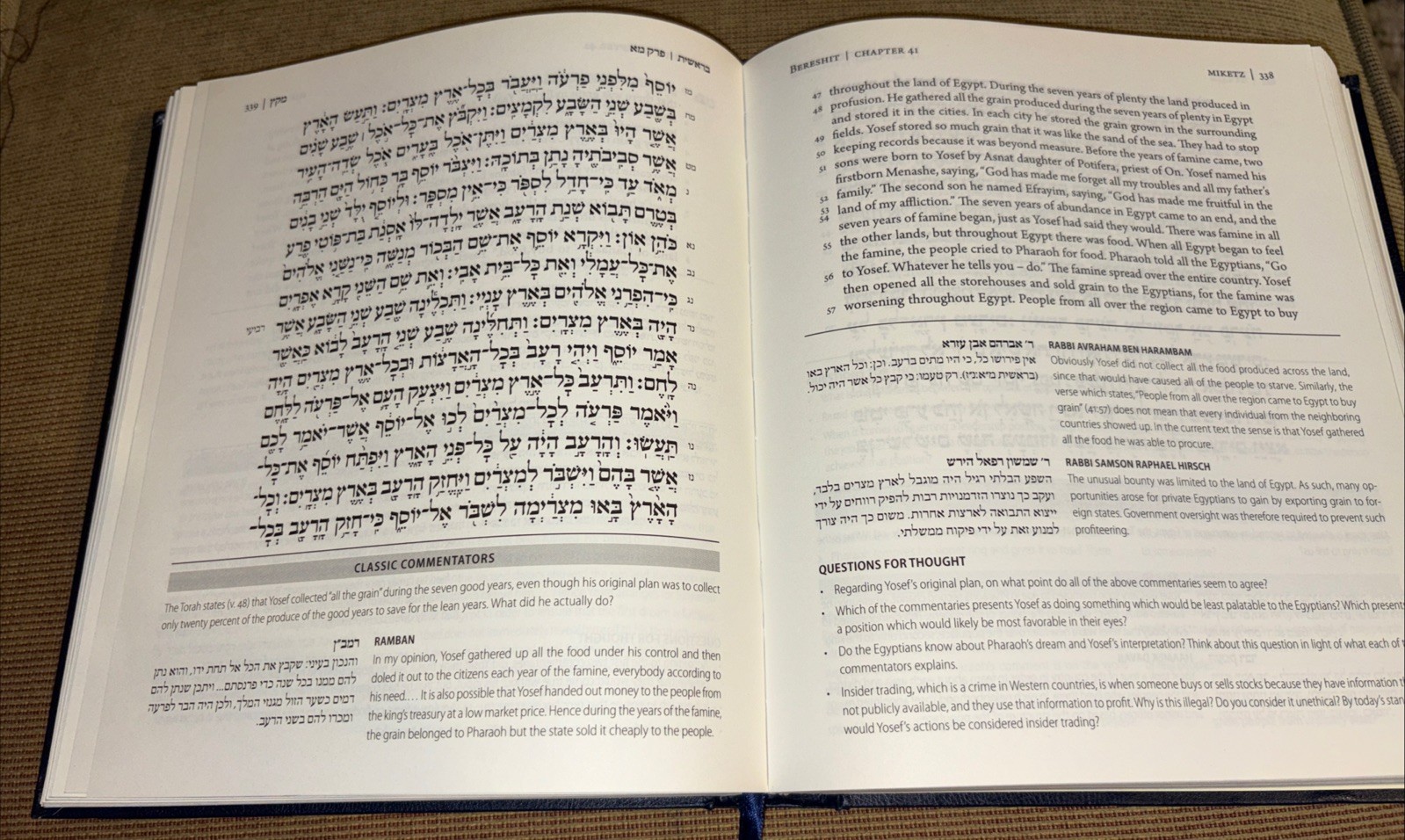 The Koren Lev Ladaat Humash: Bereshi (HC) Multiple Languages (2022, HC) LIKE NEW
