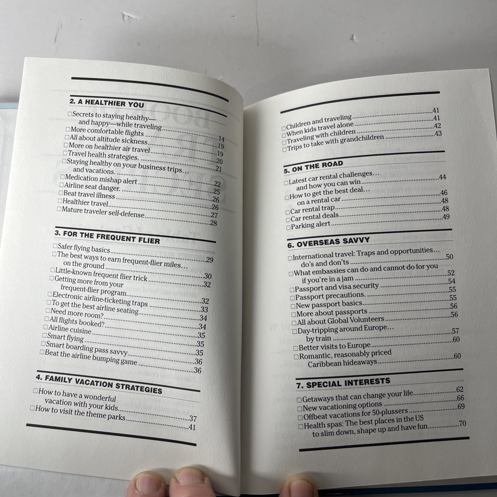 Bottom Line Book Of Travel Secrets Hardcover Like New 92 Pages