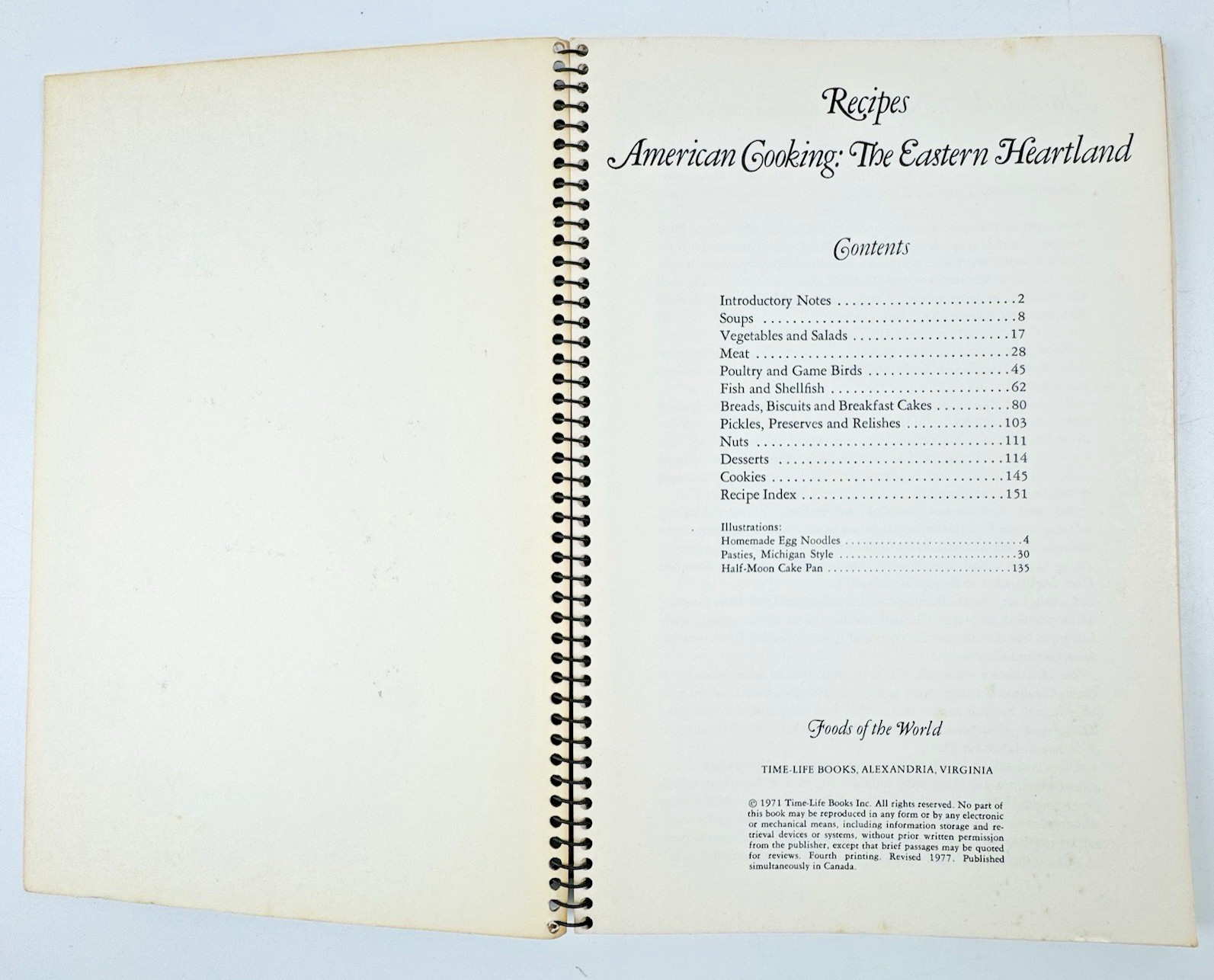 Time Life Foods of the World Vtg Cookbooks Spiral Lot of 6 American Cuisine