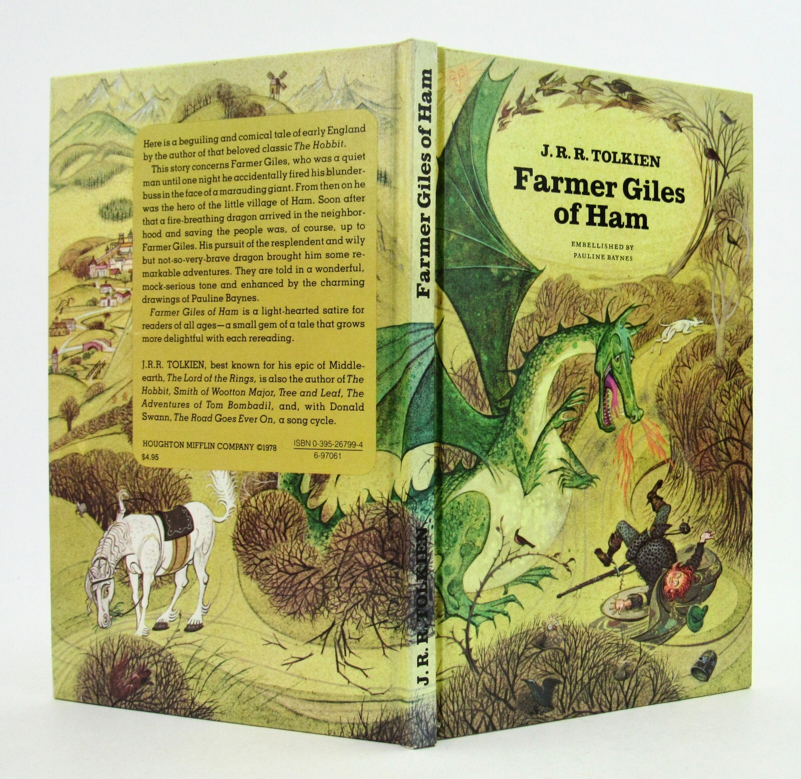 FARMER GILES OF HAM by J.R.R. Tolkien & Pauline Baynes 1976 reprint 2nd HB EXC