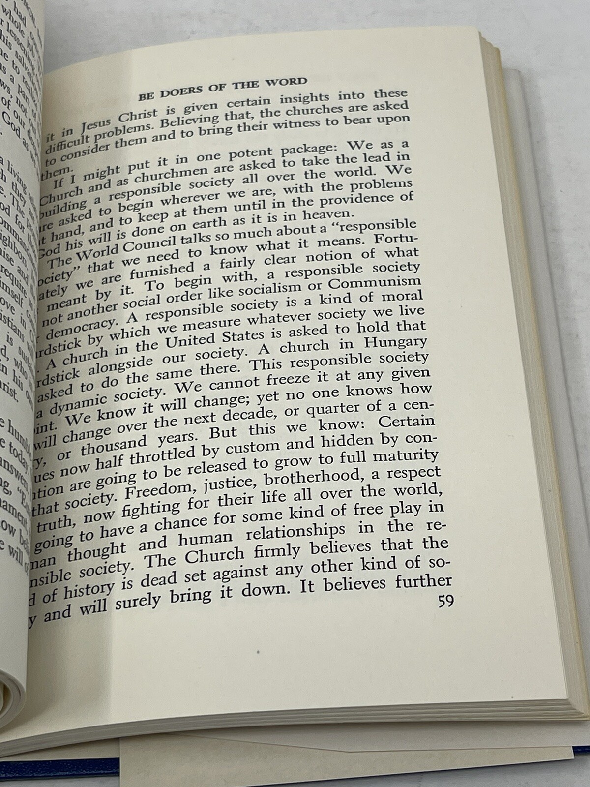 What Did the World Council Say to You Harold A. Bosley HC DJ 1960 SIGNED 1st Ed
