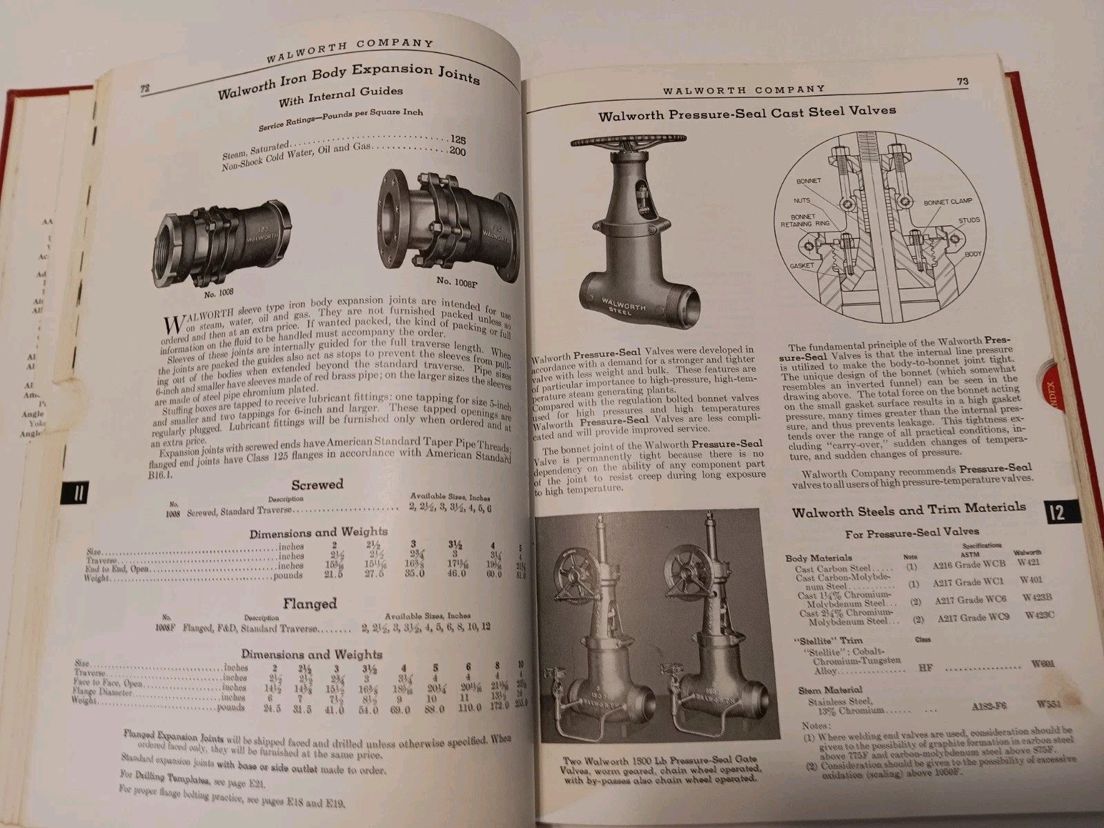 Walworth Valves and Pipe Fittings – Catalog 57 From 1957