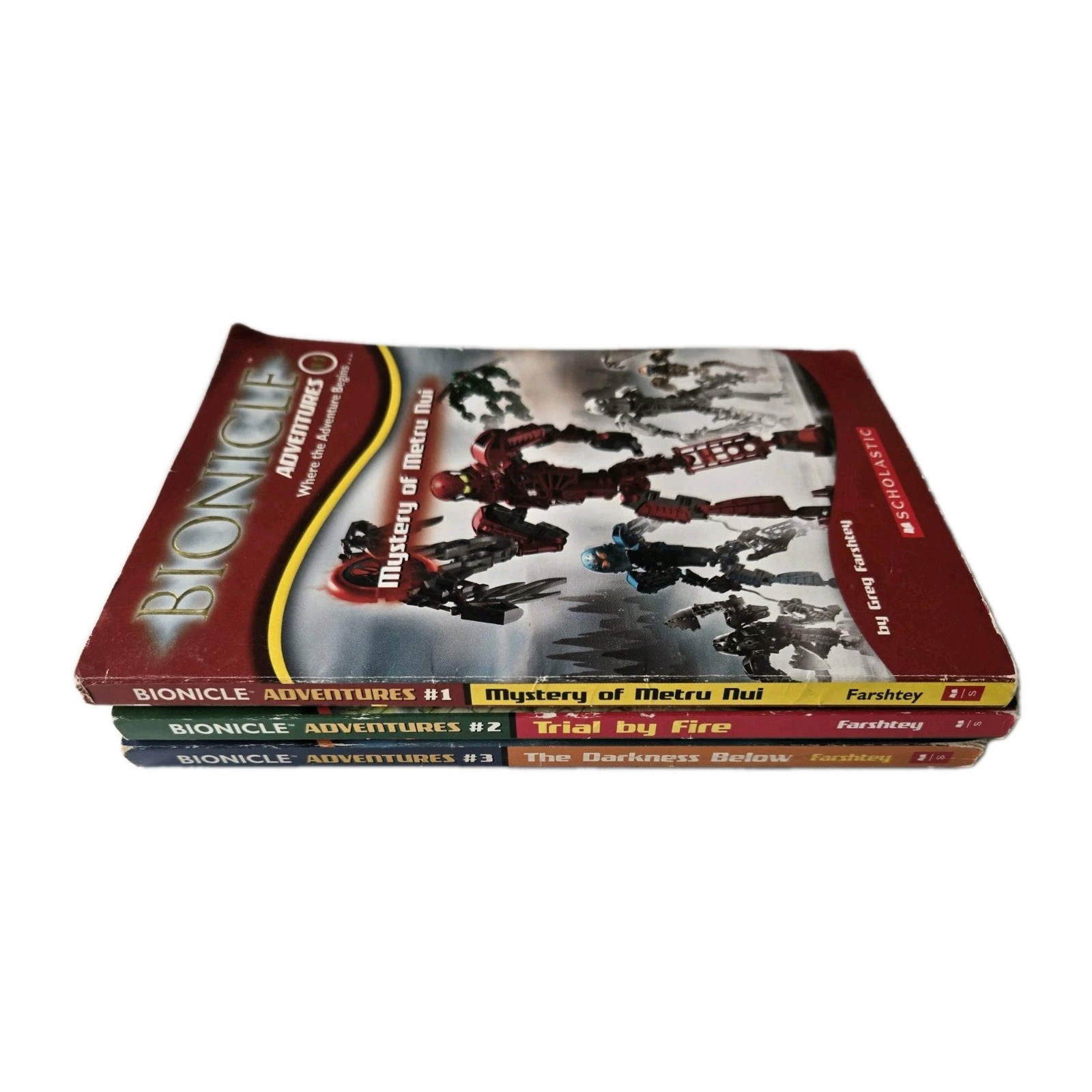 8 Bionicle Pb Book Lot Adventures # 1 2 3 8, Chronicles # 1 3 4, Mask Of Light