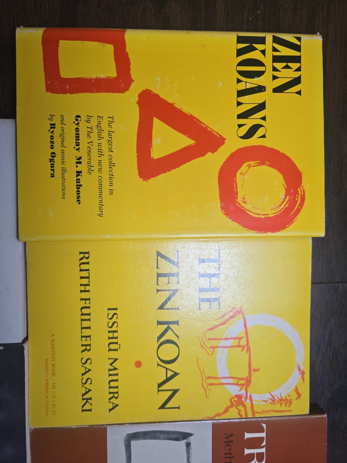 Book Lot #73 Vintage: Zen Buddhism, Koan, Mandala, Training, 4 pbs 1 hrdcover