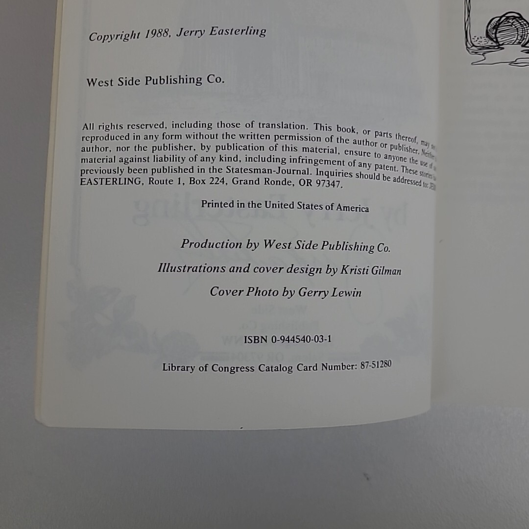 **SIGNED COPY** Country Chaff II by Jerry Easterling Vintage Salem Oregon