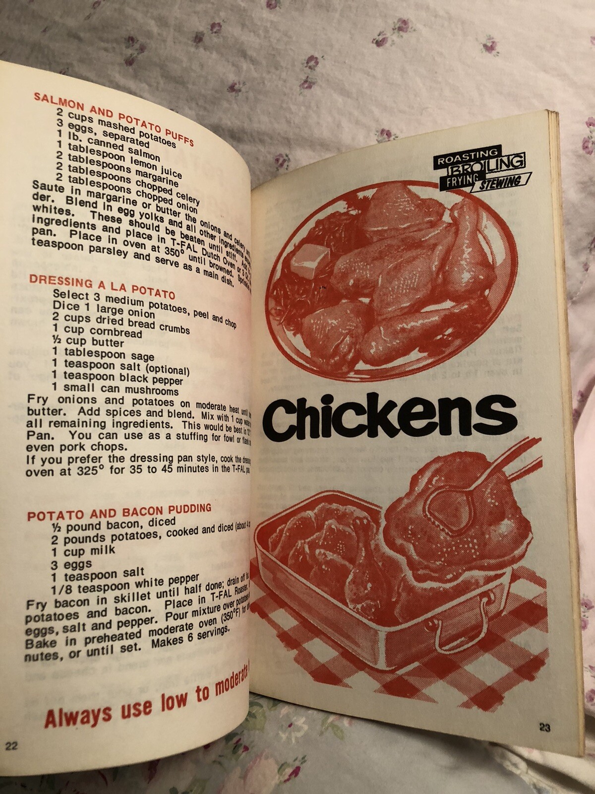 Vintage 1974 Recipes for Good Cooks Who Stick to T-FAL Cook Recipe Paperback