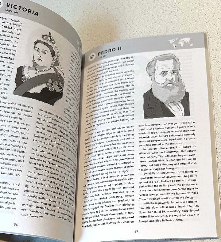 100 WORLD LEADERS WHO SHAPED WORLD HISTORY Kathy Paparchontis, Ages 8+ =NEW=