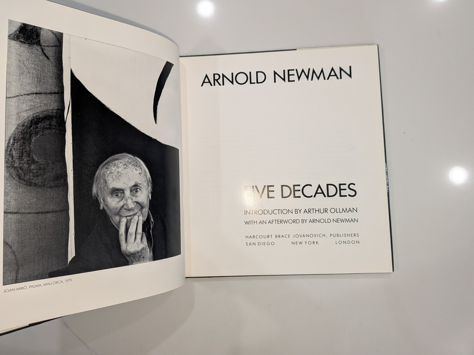 Arnold Newman: Five Decades – 1986 1st Ed – HBJ – Photography / Art / Portraits