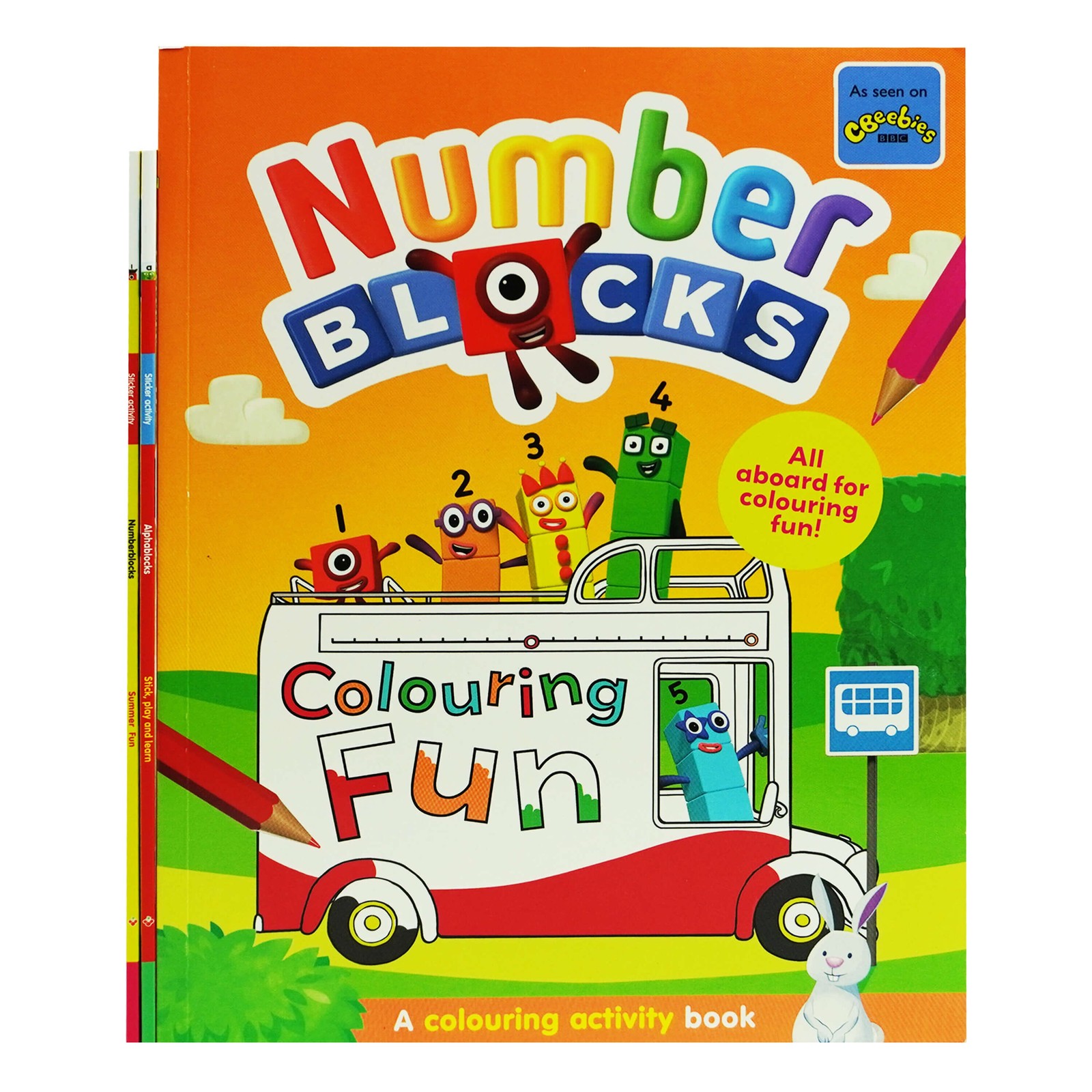 Numberblocks Colouring Fun & Sticker Activity 3 Books Set – Ages 3+ – Paperback