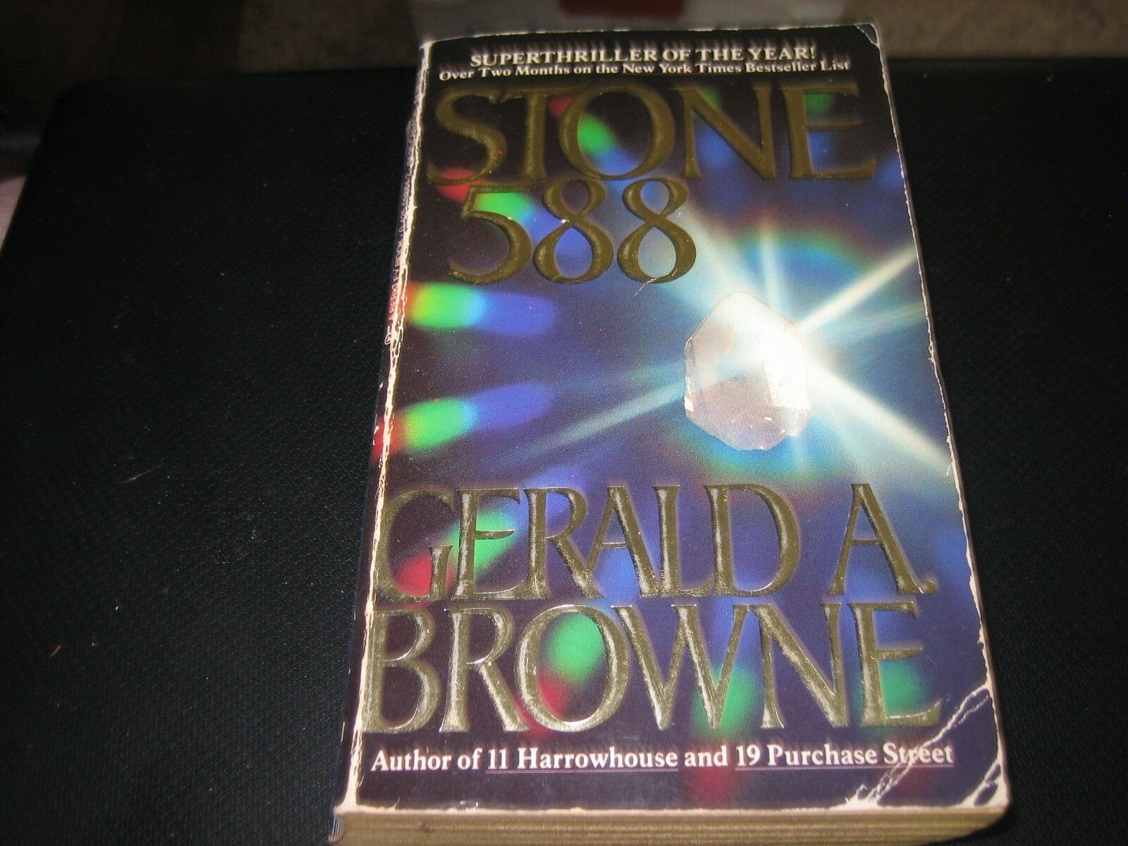 Stone 588 by Gerald A. Browne (1987, Paperback)