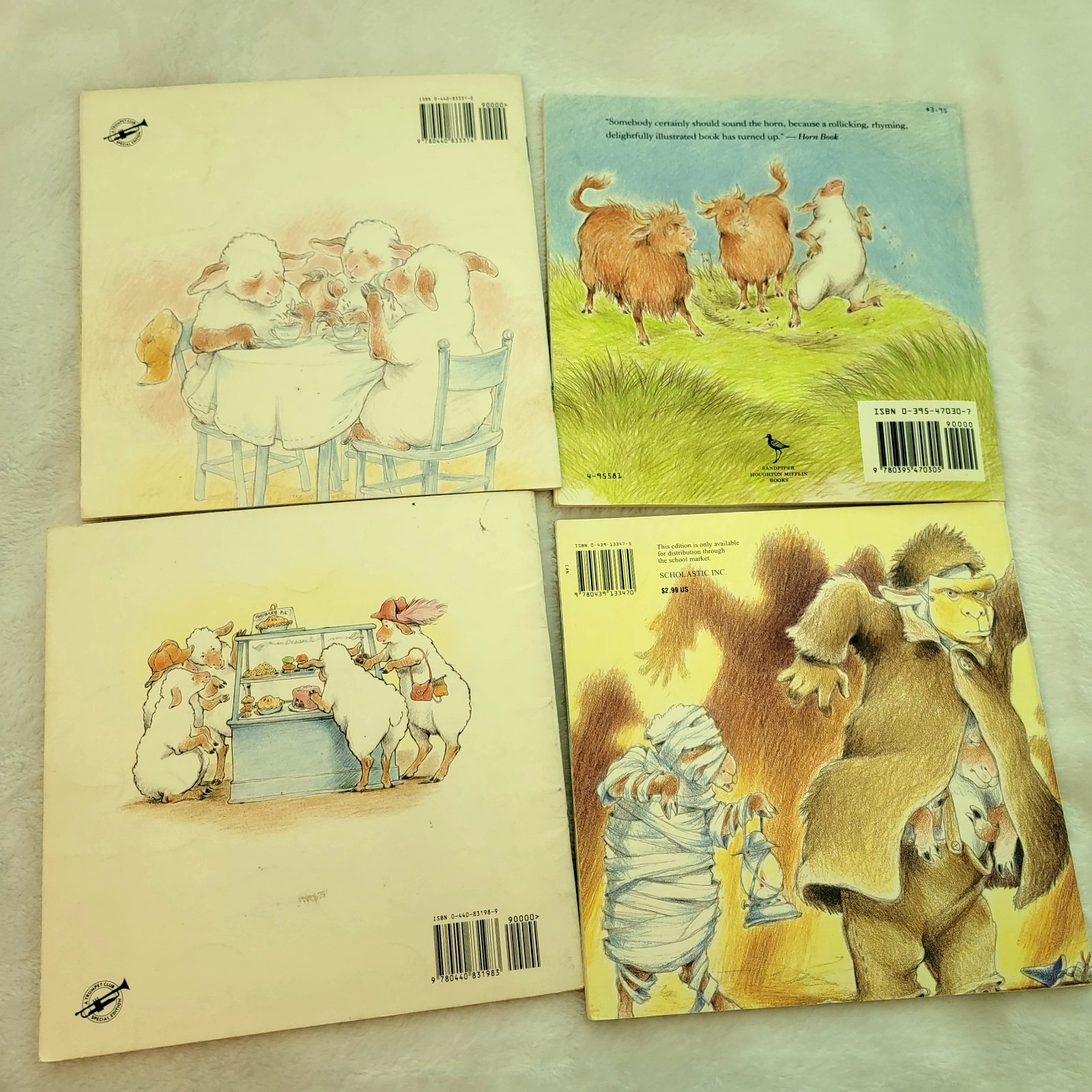 Lot Of 4 Sheep In A Jeep Children’s Picture Books-Nancy Shaw-Fun Rhyming Stories
