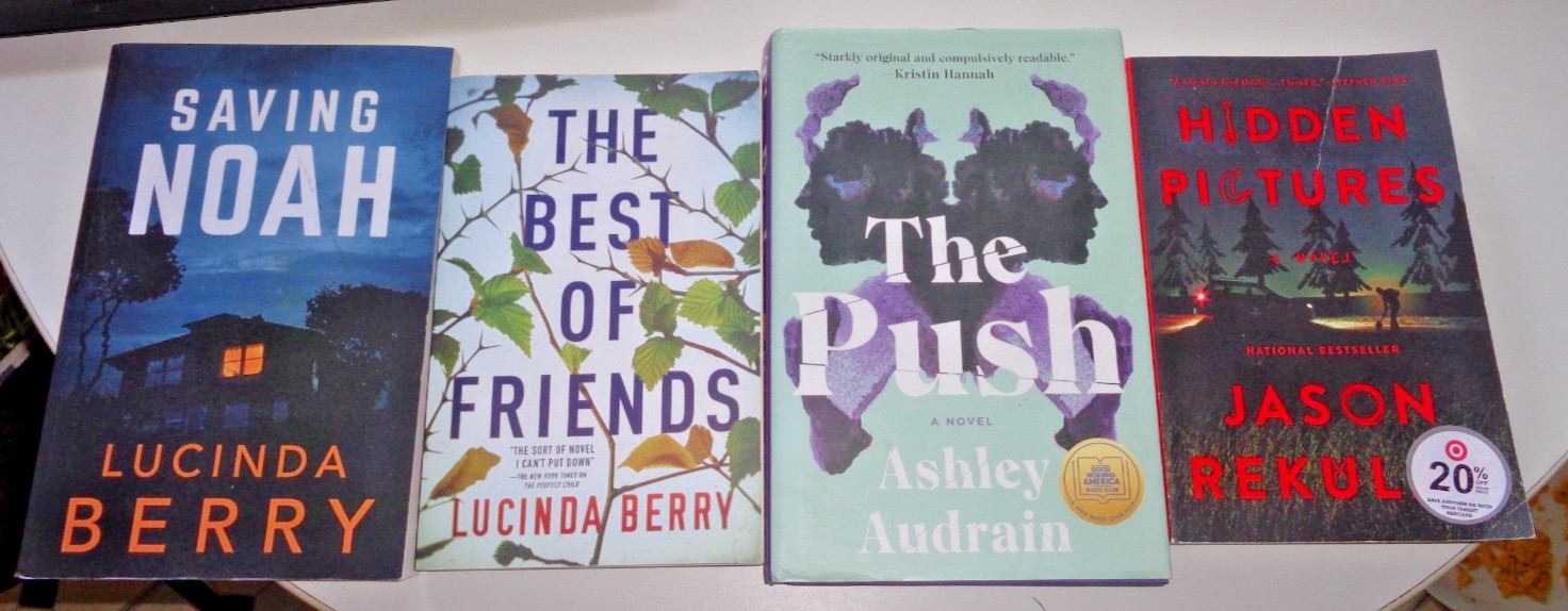 4 THRILLER Saving Noah, Best of Friends Lucinda Berry THE PUSH Hidden Pictures