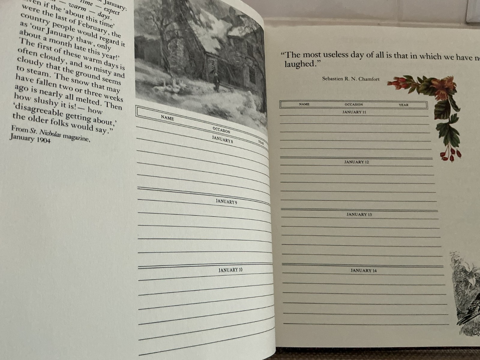 An Old Fashioned Keepbook A Birthday Book Dates to Remember Forever Unused