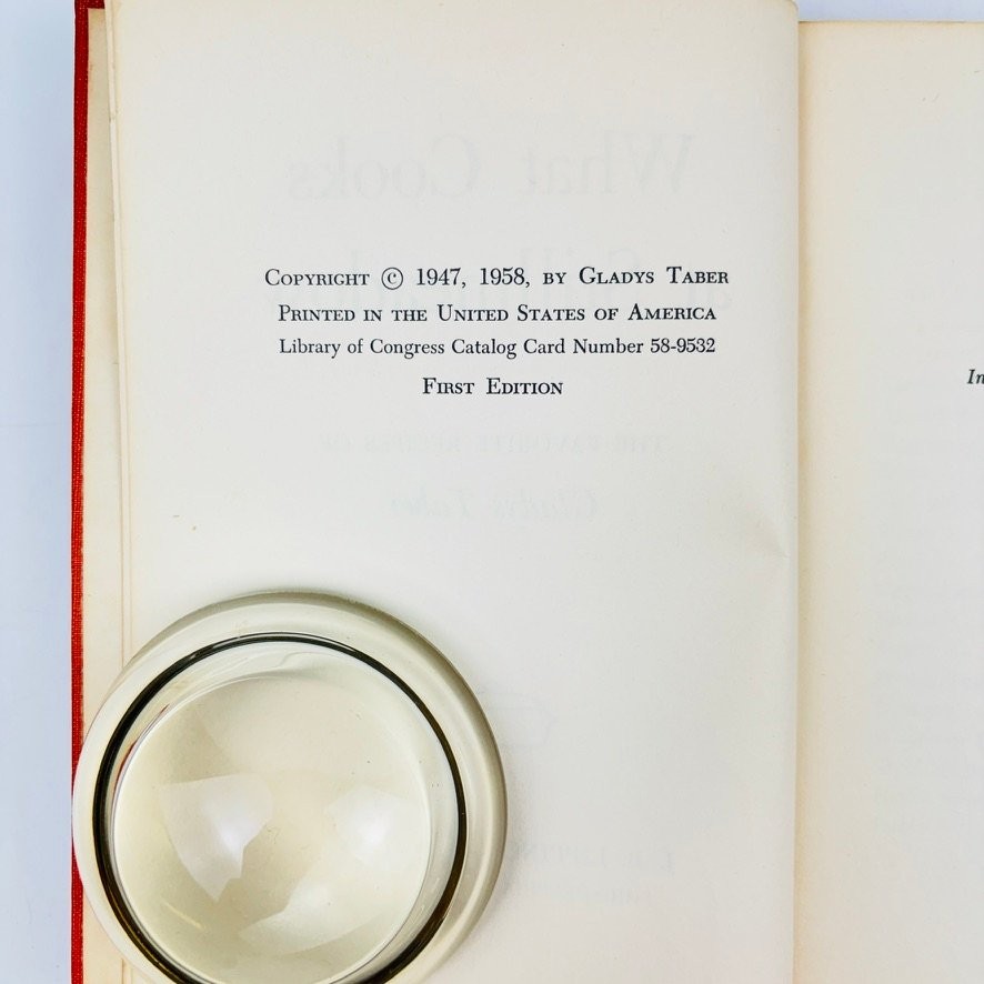 What Cooks at Stillmeadow Gladys Taber 1958 First Edition Mid Century Cookbook