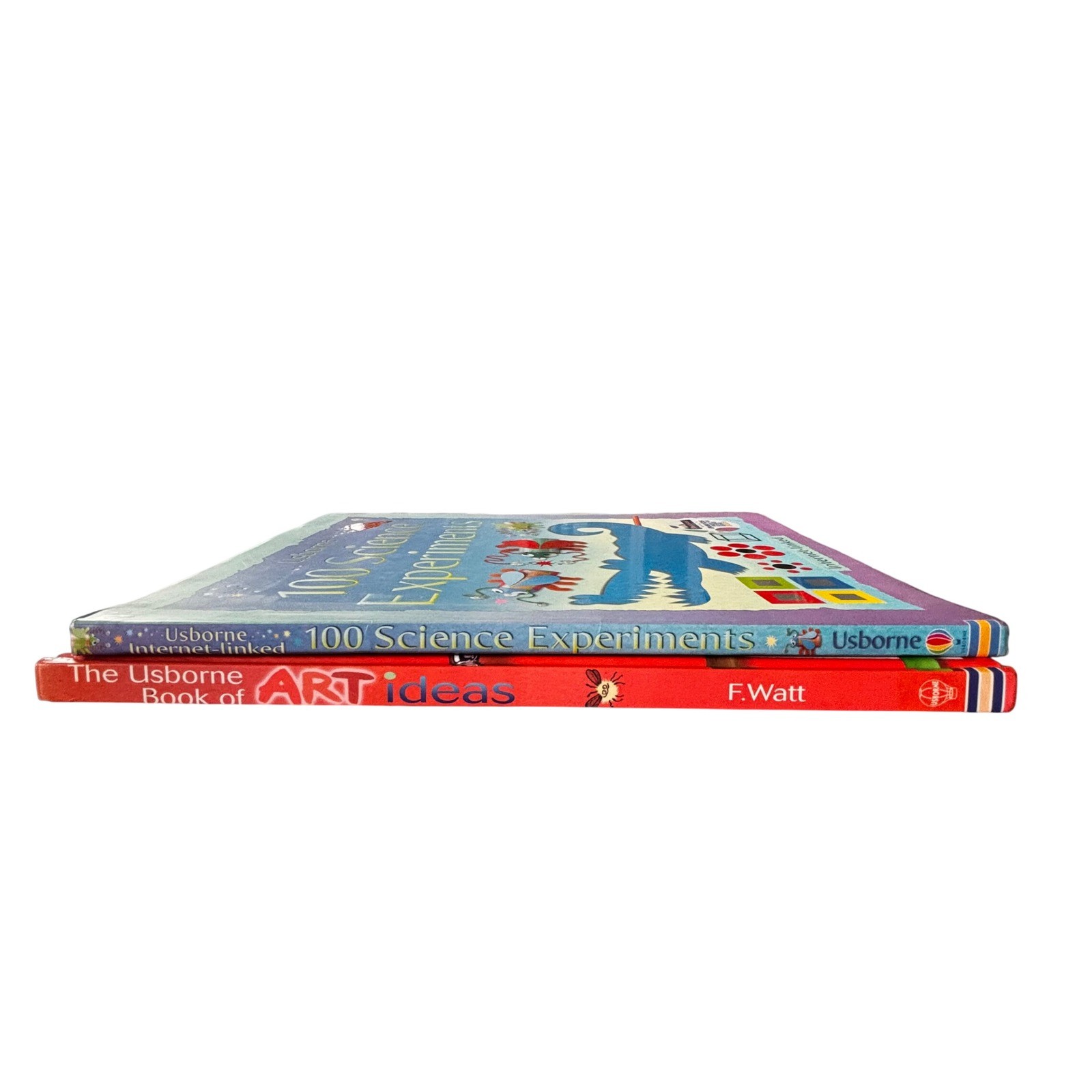 Usborne Book of Art Ideas and 100 Science Experiments Kids Activity Book Set