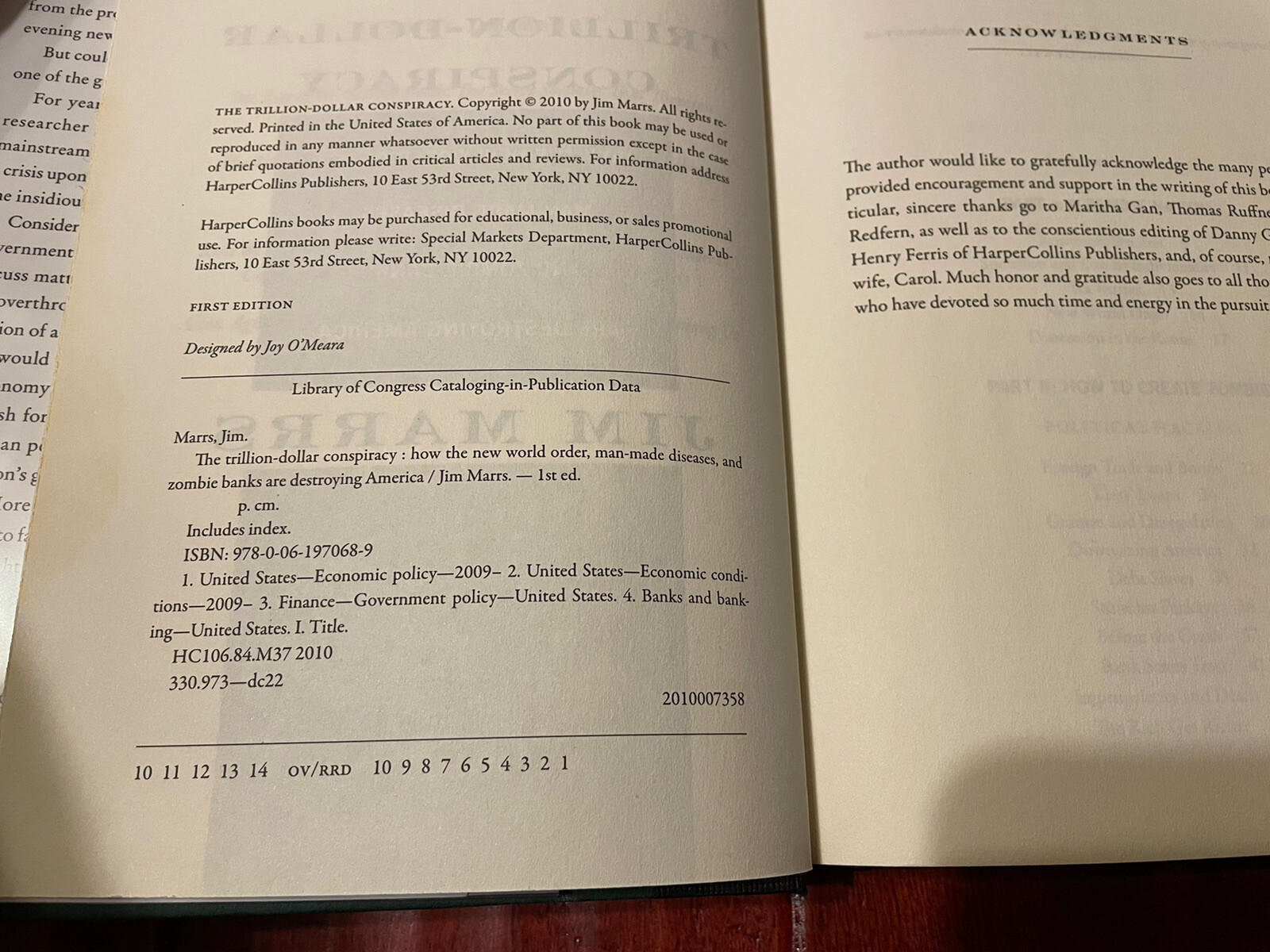 The Trillion-Dollar Conspiracy by Jim Marrs 🖋️ Signed By Author 🖋️